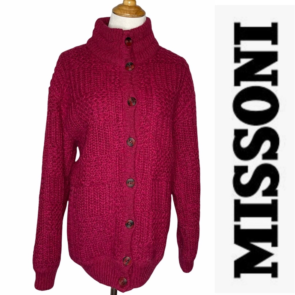 Vintage Missoni Button Front CardiganSweaterJacket - Picture 2 of 15